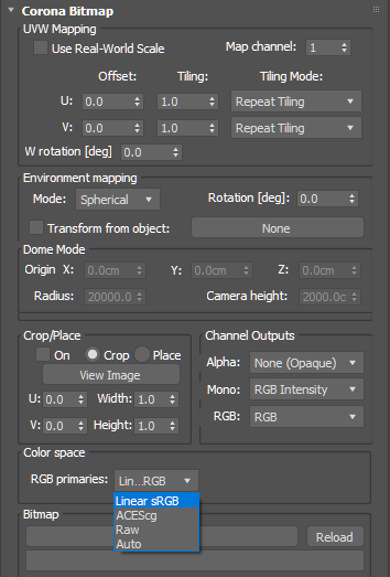 Color Management in Corona for 3ds Max – Chaos Help Center