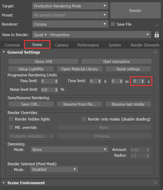 How to use the UHD Cache for animations and stills in Corona for 3ds ...