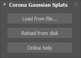 Corona GaussianSplats_CommandpanelUI_Corona Gaussian Splats.png