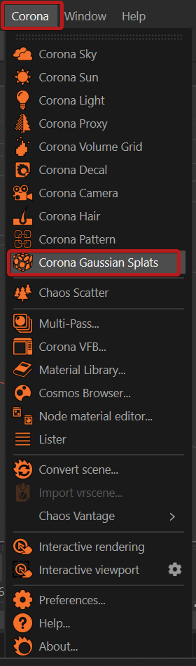 Corona_C4D_GaussianSplats_UI_Creation.png
