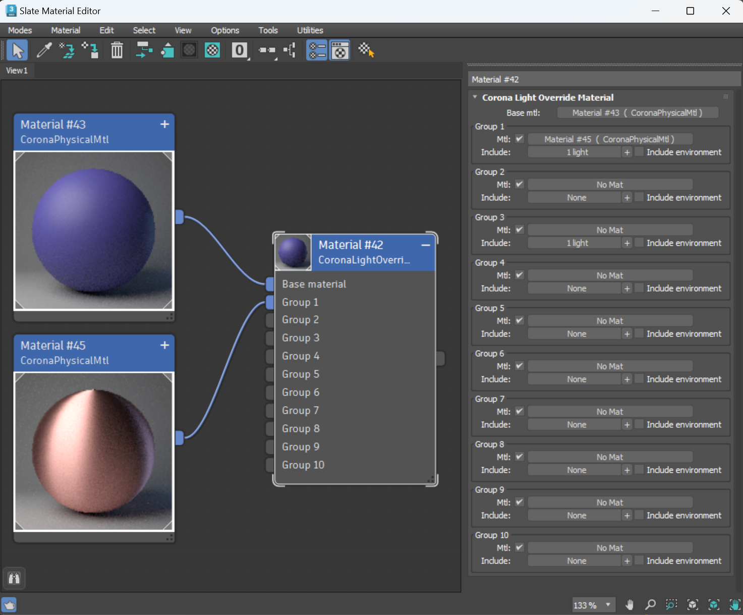 CoronaLightMaterialOverrideExample2_Materialsetup.png
